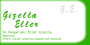 gizella eller business card